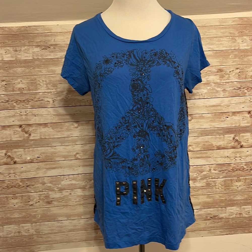 Vintage PINK tee with lace back